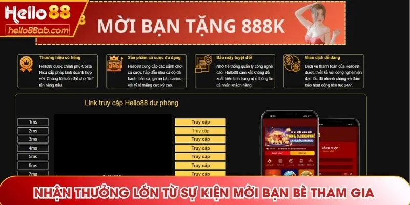Nhận thưởng lớn từ sự kiện mời bạn bè tham gia