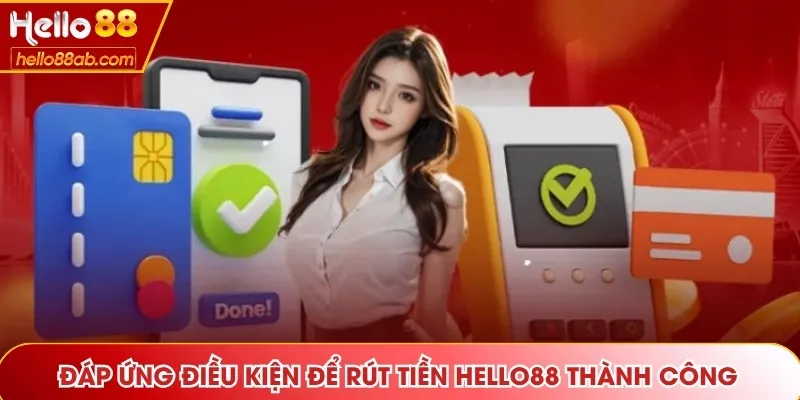 Đáp ứng điều kiện để rút tiền Hello88 thành công